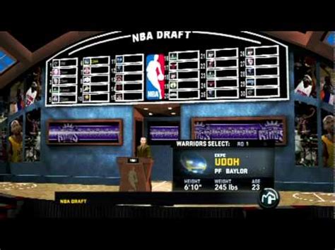 Nba 2k19 was released on september 11, 2018. NBA 2K11 7'5 Center DRAFT - YouTube