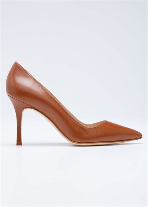 Manolo Blahnik BB Leather Mm Pump Bergdorf Goodman