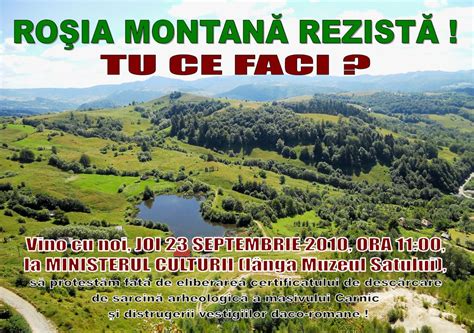 Последние твиты от rosia montana news (@rosia__montana). ROŞIA MONTANĂ REZISTĂ !: ROSIA MONTANA IN PERICOL ! VINO ...
