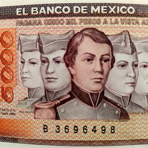 1 Billete De 5 000 Pesos Nuevo Sin Circular De Familia A MercadoLibre