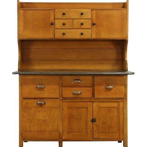 Kitchen cabinets range widely from $100 to $1,200 per linear foot. Baker 1900 Antique Maple Kitchen Pantry Cupboard Zinc Top ...