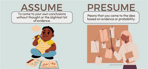 Presume Vs Assume Difference Meaning And Examples