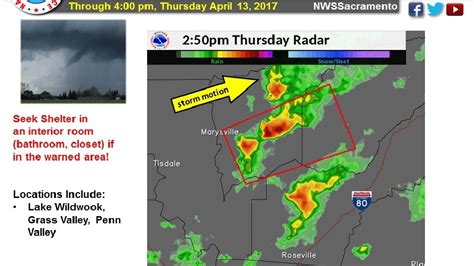 Tornado Warning Expires For Yuba Nevada Counties In Northern