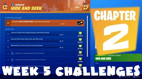 As of fortnite season 10, challenges have undergone some significant changes. ALL Week 5 Chapter 2 Season 1 Challenges Guide - Hunter ...