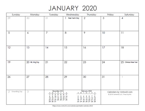 2020 Free Printable Calendar Minimal Modern Calendar Printable Vrogue