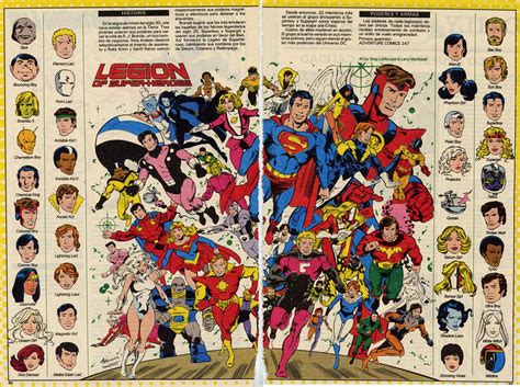 Fichas de Superheroes Marvel y DC: Legion de Superheroes