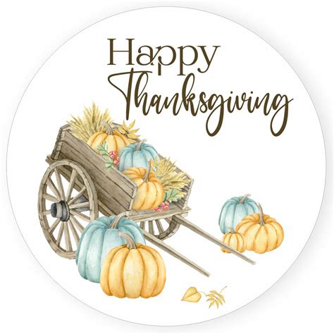 Autumn Harvest Thanksgiving Sticker Labels Set Of 24 Adore By Nat