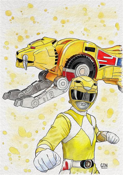 Yellow Ranger By Gonillustator On Deviantart Power Rangers Ranger