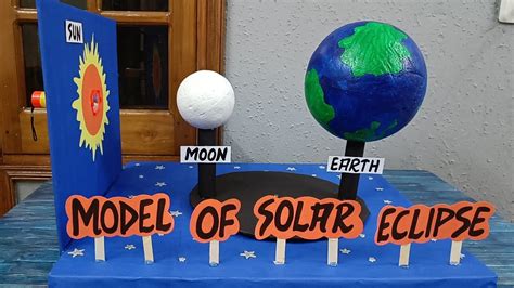 How To Make 3d Model Of Solar Eclipsediy School Model On Solar Eclipse