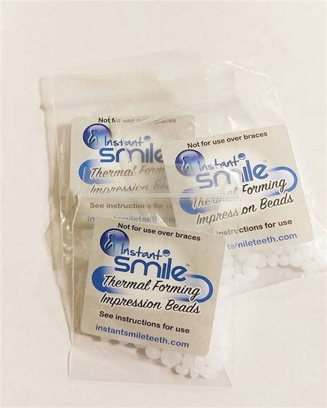 Instant Smile Teeth 10 pack THERMAL FITTING BEADS Cosmetic Dental