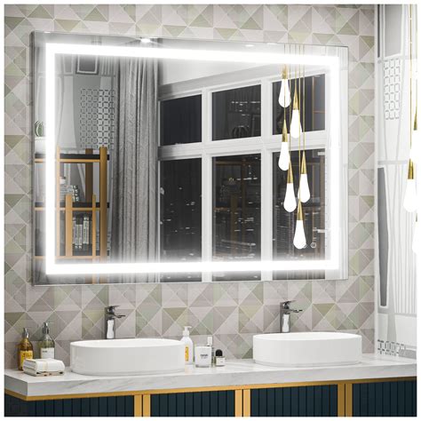 Buy Tetote 48 X 36 Led Bathroom Mirror Bathroom Mirror With Lights