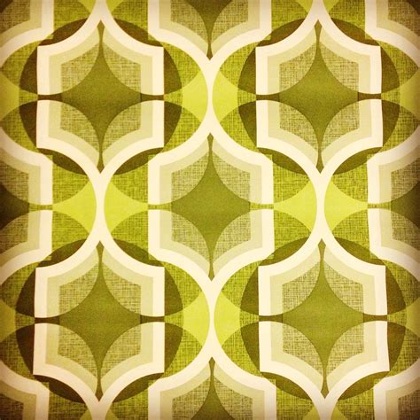 Groovy Green 70s Wallpaper A Roll Discovered In A House Clearing