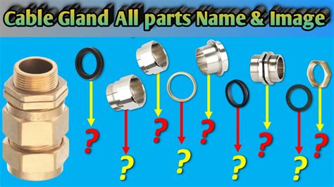 All Types Cable Glands Parts Name With Double Compression Cable Glands