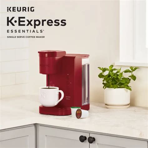 Keurig K Express Essentials Single Serve K Cup Pod Coffee Maker Red