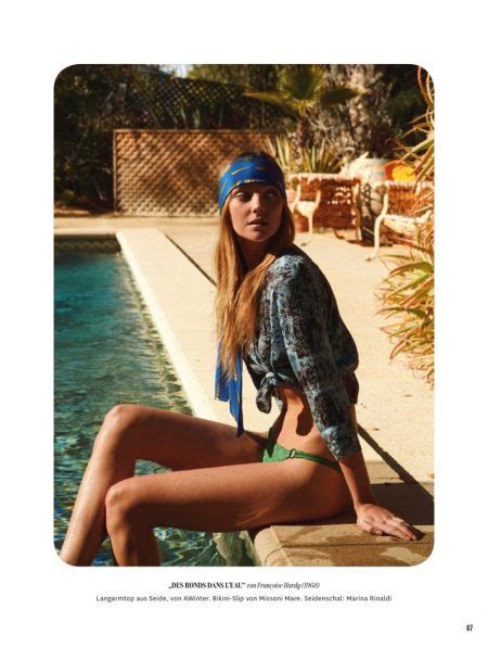 Heather Marks Heads Poolside For Swimsuit Spread In Glamour Germany