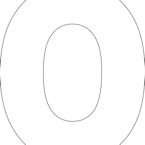 Large Printable Letter O