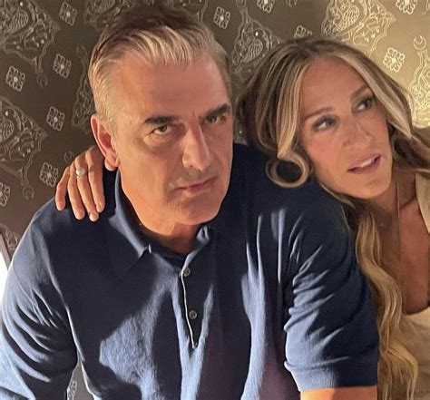 Chris Noth Shares Another Snap With Sarah Jessica Parker On Set Of Satc Reboot Gossie