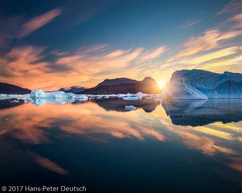 Greenland Sunrise Another Early Morning In Greenland Another Majestic