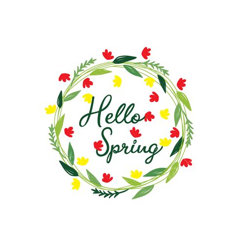 Welcome Spring Vector Design Images Welcome To Spring Supper Spring