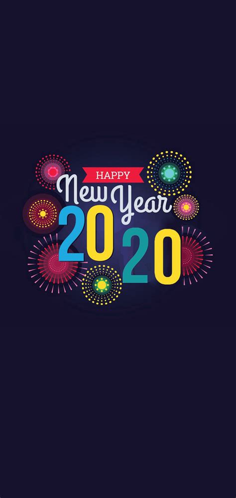 Happy New Year 2020 Phone Wallpaper 05 1080x2280