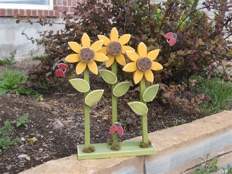 Expressions By Devin Sunflowers Wooden Flowers Wood Pallet Crafts