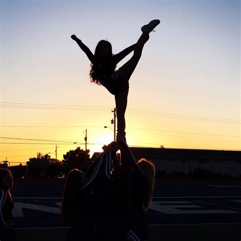 Image About Sunset In Cheerleader By Mayara Drumond Cheer Pictures