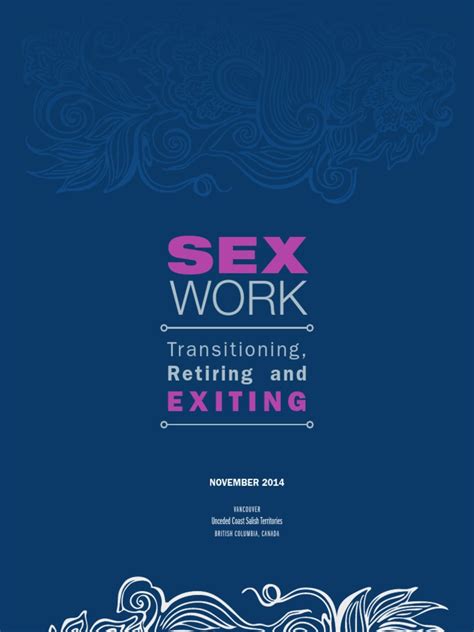 Andrei Ouspenski Sex Work Transitioning Retiring And Exiting Pdf Sex Work Violence
