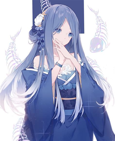 Anime Girl With Blue Hair Telegraph