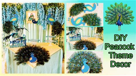 DIY Peacock Theme Birthday Decor | Girls First Birthday Decoration