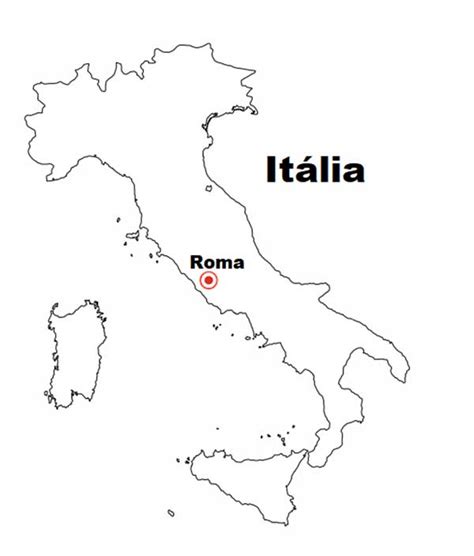 21 Desenhos Do Mapa Da Itália Para Imprimir E Colorirpintar
