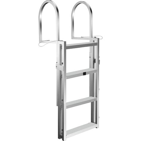 Vevor Aluminum Dock Ladder 4 Step Boat Ladder 330lbs Weight Capacity