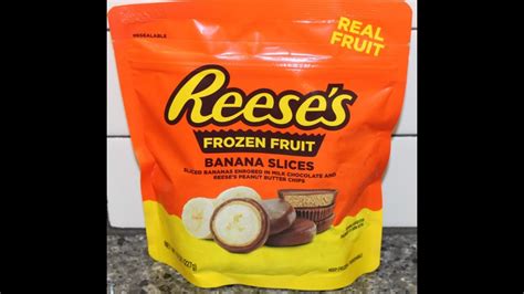 reese s frozen fruit banana slices review youtube