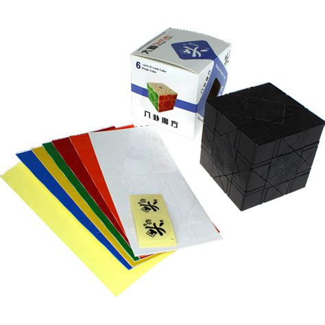 Bagua Cube Diy Black Body Rubiks Cube And Others Puzzle Master Inc