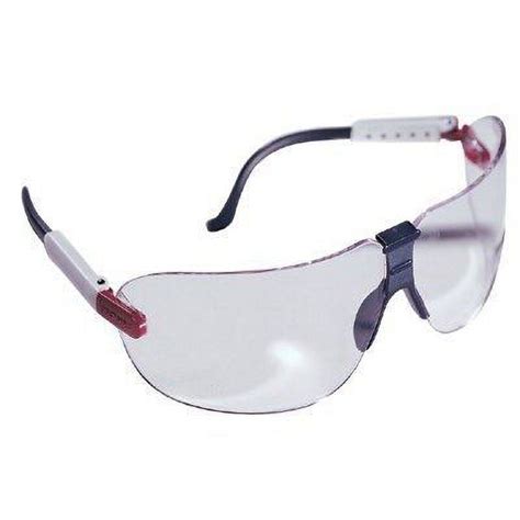 aearo company safety glasses black frame with medium large clear lens