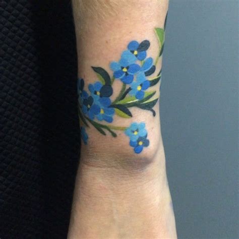 Items from ebay sellers who are donating a portion of the sale price to forget me not! "#forgetmenottattoo #forgetmenot #bracelettattoo # ...