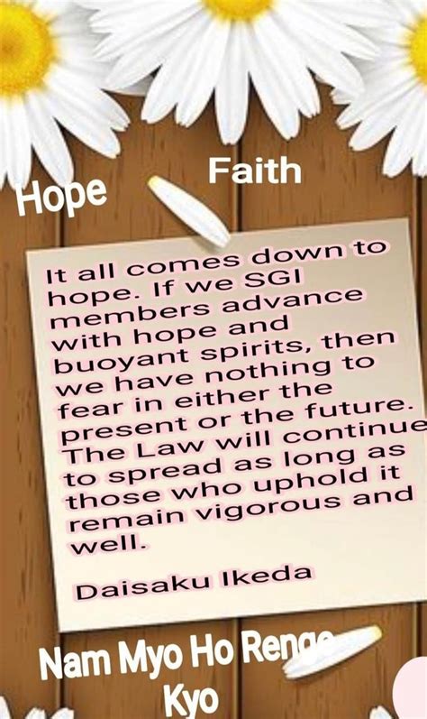 Pin By Swati Buddha On Daisaku Ikeda Quotes Nothing To Fear Faith