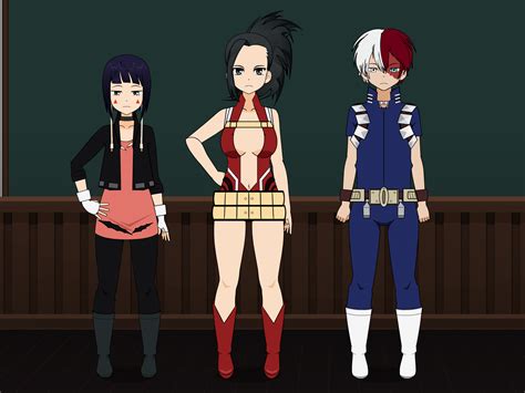 Jirou Momo And Shoto By Megaf1sh On Deviantart