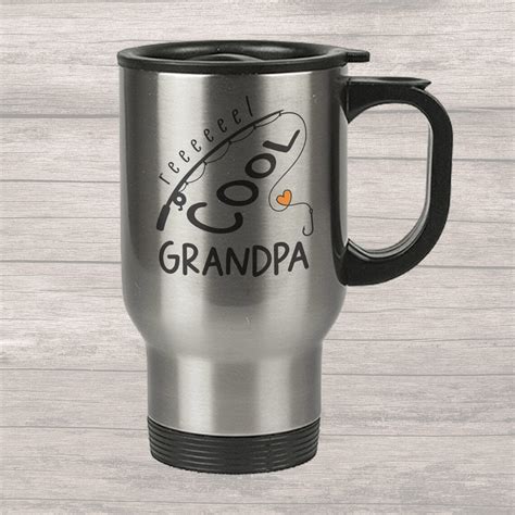 Reel Cool Grandpa Travel Mug 14oz Thermos Insulated Mug With Etsy Italia