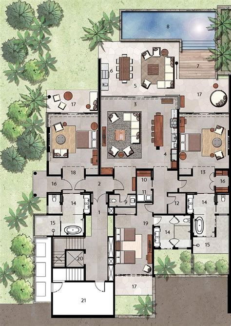 Luxury Villas Floor Plans - House Plans | #101666