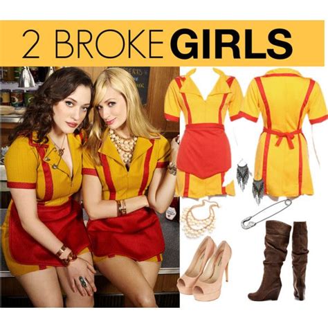 Halloween 2 Broke Girls Costume By Almostviola On Polyvore Featuring Jessica Simpson Cute