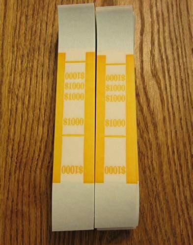 100 Self Sealing Currency Straps Money Bill Bands Pmc 1000 Art Sets