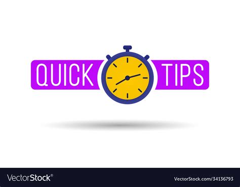 Quick Tips Message Royalty Free Vector Image Vectorstock
