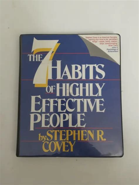THE SEVEN HABITS of Highly Effective People by Stephen R. Covey (2001 ...