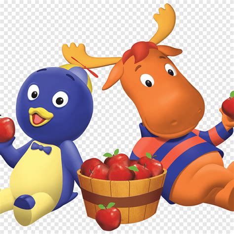 Tyrone And Pablo Enjoying Apples Cartoons The Backyardigans Png Pngegg