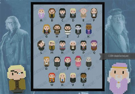 Cross stitch and embroidery accessories and embellishments; Harry Potter alphabet sampler - Alphabets - Cross Stitch ...