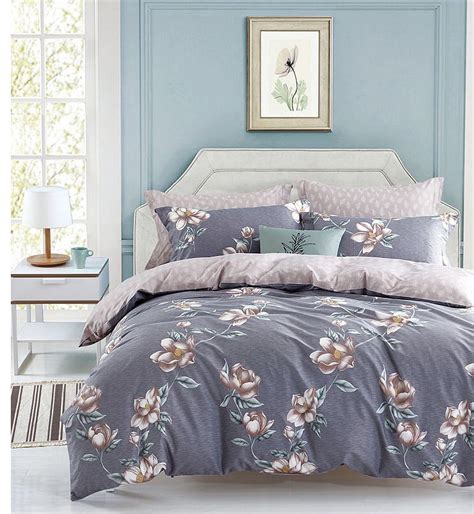 100 Cotton Reversible Printing Duvet Cover Set 3 Pcs K