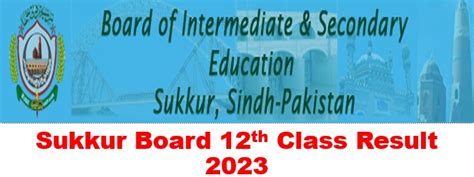 Sukkur Board Result 12th 2024 Announced Check Now