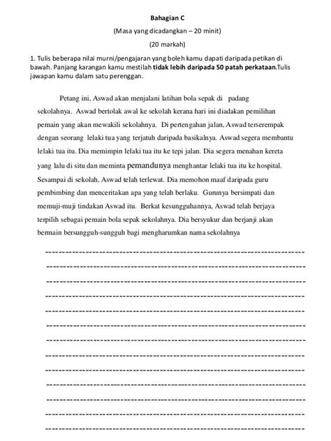 Penulisan Bahasa Melayu Tahun 4