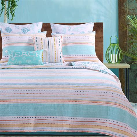 Aqua comforter twin comforter sets white bedding bedding sets green bedding king comforter dorm bedding college comforter bedding. Pacifica Aqua Quilt Set by Barefoot Bungalow| Quilts ...