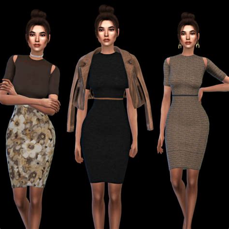 Leo 4 Sims Robyn Dress Recolor • Sims 4 Downloads